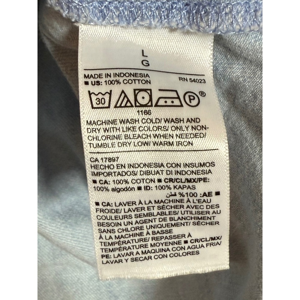 OLD NAVY Womens‎ Chambray Light Blue Long Sleeve Tunic Shirt Top Size L - Picture 4 of 4